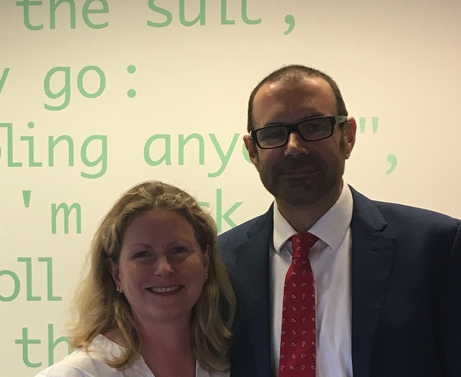 Sian Fisher and Brunel Group CEO, Russell Lane